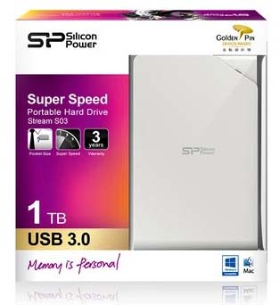 Внешний HDD 1TB SiliconPower Stream S03