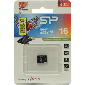Карта памяти microSDXC 16GB SiliconPower