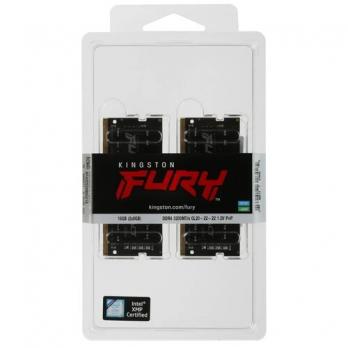 Оперативная память SODIMM DDR4-3200 16GB Kingston FURY Impact