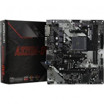 Материнская плата AMD sAM4 A320 Asrock A320M-DVS R4.0, mATX
