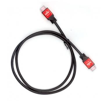 Кабель HDMI v2.0 DeTech, black-red, 3m