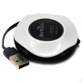 USB-Hub USB2.0 DeTech DE-V3, 4-ports