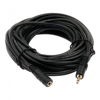 Кабель MiniJack3.5 (M) - MiniJack3.5 (F) удлинитель DeTech, 5m