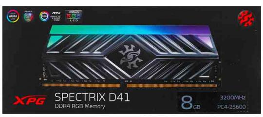 Оперативная память DDR4-3200 8GB Adata XPG SPECTRIX D41 RGB