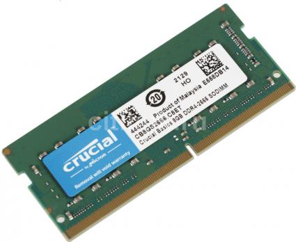 Оперативная память SODIMM DDR4-2666 8GB Crucial Basics