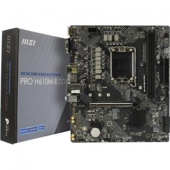 Материнская плата Intel s1700 H610 MSI H610M-B Pro