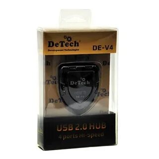 USB-Hub USB2.0 DeTech DE-V4, 4-ports