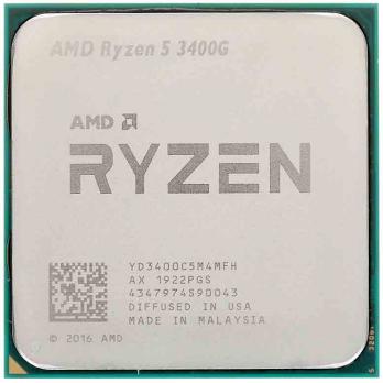 Процессор AMD Ryzen 5 3400G, AM4, Tray