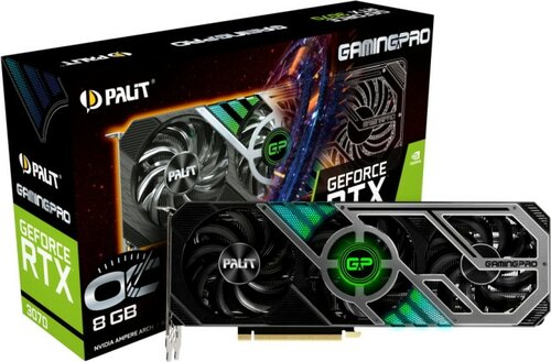 Видеокарта GeForce RTX 3070 Palit Gaming Pro OC, 8GB