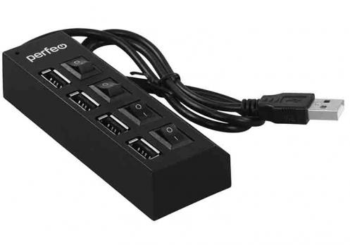 USB-Hub Perfeo H030, 4xUSB2, black