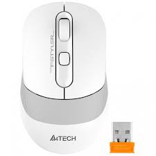 Мышь беспроводная + BT A4Tech Fstyler FB10C grey/white