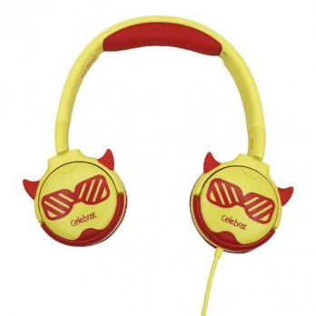 Наушники Celebrat A25 Children, 83dB, 1.2m, red