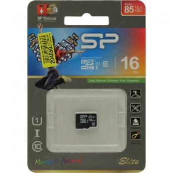 Карта памяти microSDXC 16GB SiliconPower Elite (SP016GBSTHBU1V10)