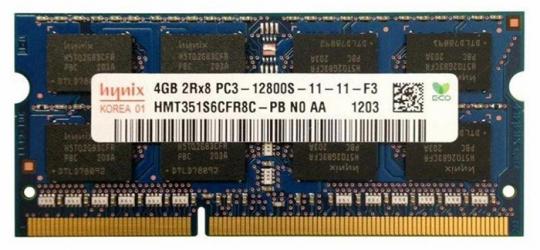 Оперативная память SODIMM DDR3-1600 4GB Hynix (HMT351S6CFR8C-PB)