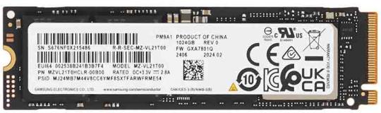 SSD-накопитель M.2 NVMe 1TB Samsung PM9A1