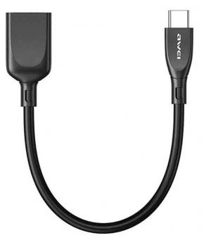 Переходник OTG USB-A (F) - Type-C (M) Awei CL14