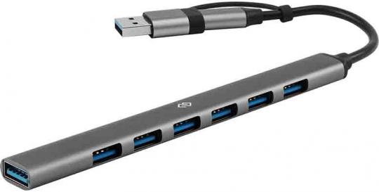 USB-Hub Type-C/USB3 Digma DHUB-7USB-AC-2.0