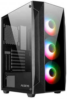 Корпус ATX  Alseye Phantom 1.0, black