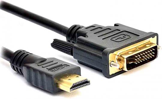 Кабель HDMI (M) - DVI-D (M) DeTech GP, 2m