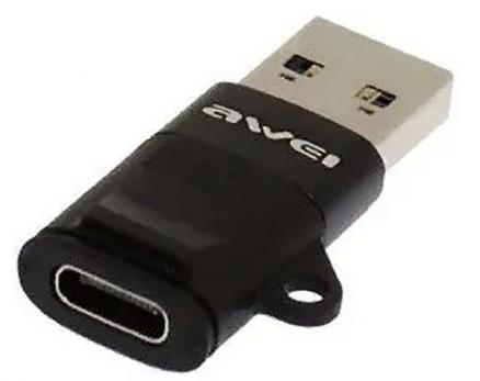 Переходник USB-A (M) - Type-C (F) Awei CL13