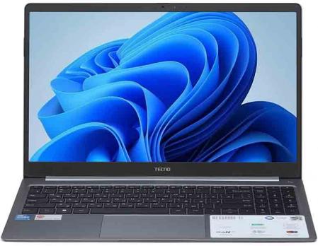 Ноутбук Tecno MegaBook T15AA, 15.6", FHD, IPS, Core i5 1235U, 16GB, 512GB, UHD, Win, grey