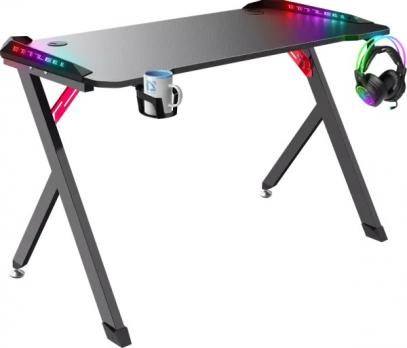 Компьютерный стол Defender Platinum RGB, 110cm, black