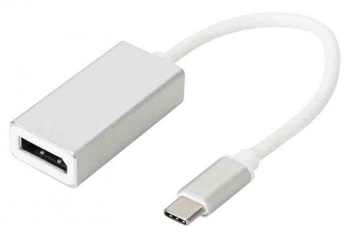 Переходник Type-C (M) - DP (F) DeTech, 0.1m