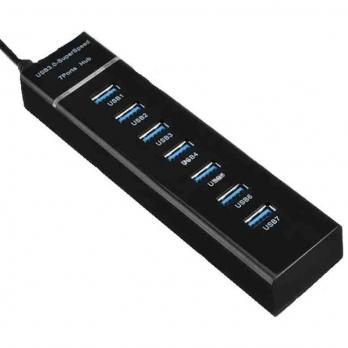 USB-Hub Perfeo H043, USB3, 6xUSB2, black