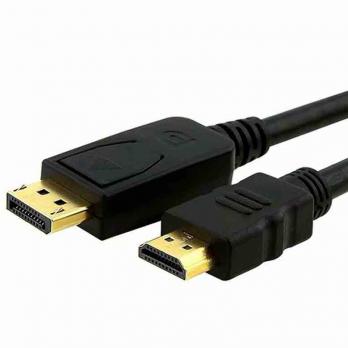 Кабель DP (M) - HDMI (M) DeTech, (GP), ПВХ оболочка, 1.8m