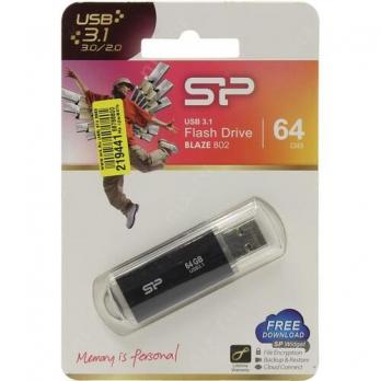 Флешка USB3.1 64GB SiliconPower Blaze B02