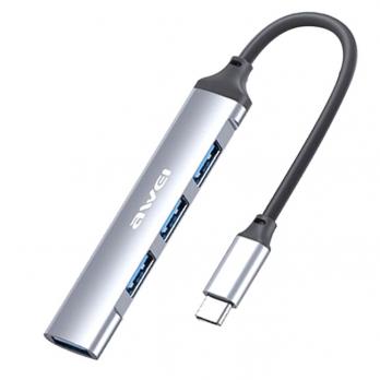 USB-Hub Type-C Awei CL150T, 4-ports