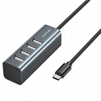 USB-Hub Type-C Awei CL122, 4-ports