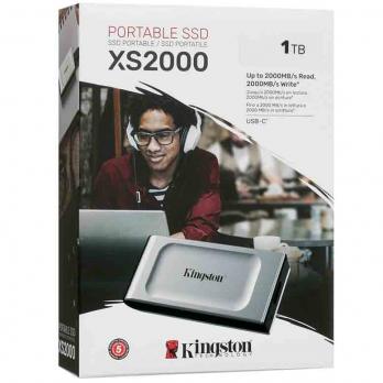 Внешний SSD 1TB Kingston SXS2000, silver
