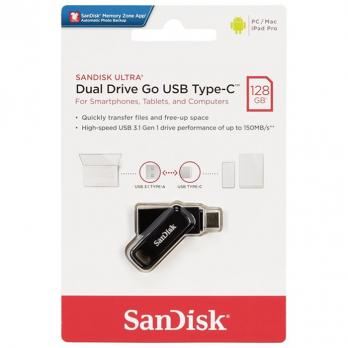 Флешка USB3.1/Type-C 128GB SanDisk Ultra Dual Drive Go USB Type-C Black (SDDDC3-128G-G46)