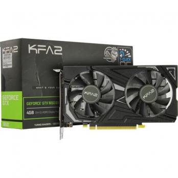 Видеокарта nVidia GTX 1650 KFA2 (65SQL8DS66EK) 128bit, 4GB, GDDR6, DVI, HDMI, DP, 2xC