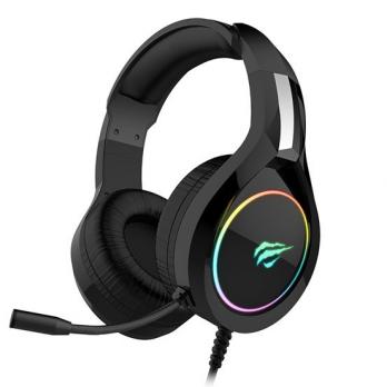 Гарнитура игровая Havit HV-H2232d, 50mm, 109dB, 2.2m, RGB-подсветка, black