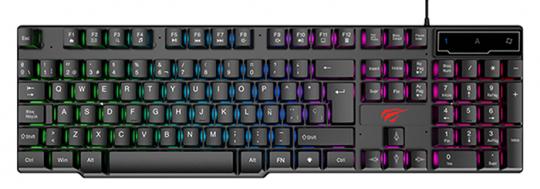 Клавиатура Havit HV-KB504L, USB, подсветка, black