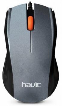 Мышь Havit HV-MS689, 3btn, 1200dpi, grey