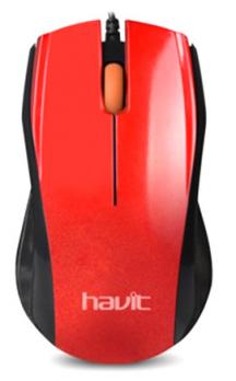 Мышь Havit HV-MS689, 3btn, 1200dpi, red