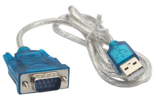 Переходник USB-A (M) - COM (F) (RS232) Detech, DB9, 0.7m