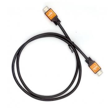 Кабель HDMI v2.0 DeTech, black-gold, 2m