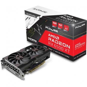 Видеокарта AMD Radeon RX 6500 XT Sapphire Gaming OC PULSE (11314-01-20G) 64bit, 4GB, GDDR6, DP, HDMI