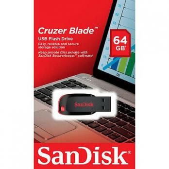 Флешка USB2.0 64GB SanDisk Cruzer Blade (SDCZ50-064G-B35)