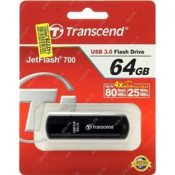 Флешка USB3.0 64GB Transcend JetFlash 700 (TS64GJF700)