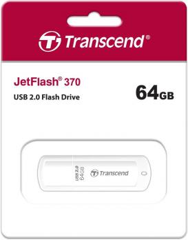 Флешка USB2.0 64GB Transcend JetFlash 370 (TS128GJF370); белый