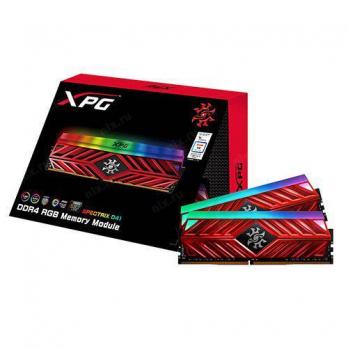 Оперативная память DDR4-3200 2x8GB Adata XPG SPECTRIX D41 Red (AX4U32008G16A-DR41)