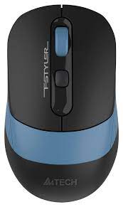 Мышь беспроводная + BT A4Tech Fstyler FB10C, black-blue