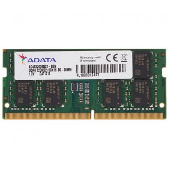 Оперативная память SODIMM DDR4-3200 8GB Adata (AD4S32008G22-SGN)